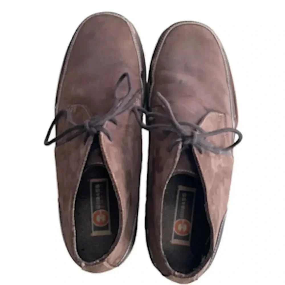 GH Bass Earth Chukka boots Men’s 10D Dark Brown Suede Leather Casual Lace up